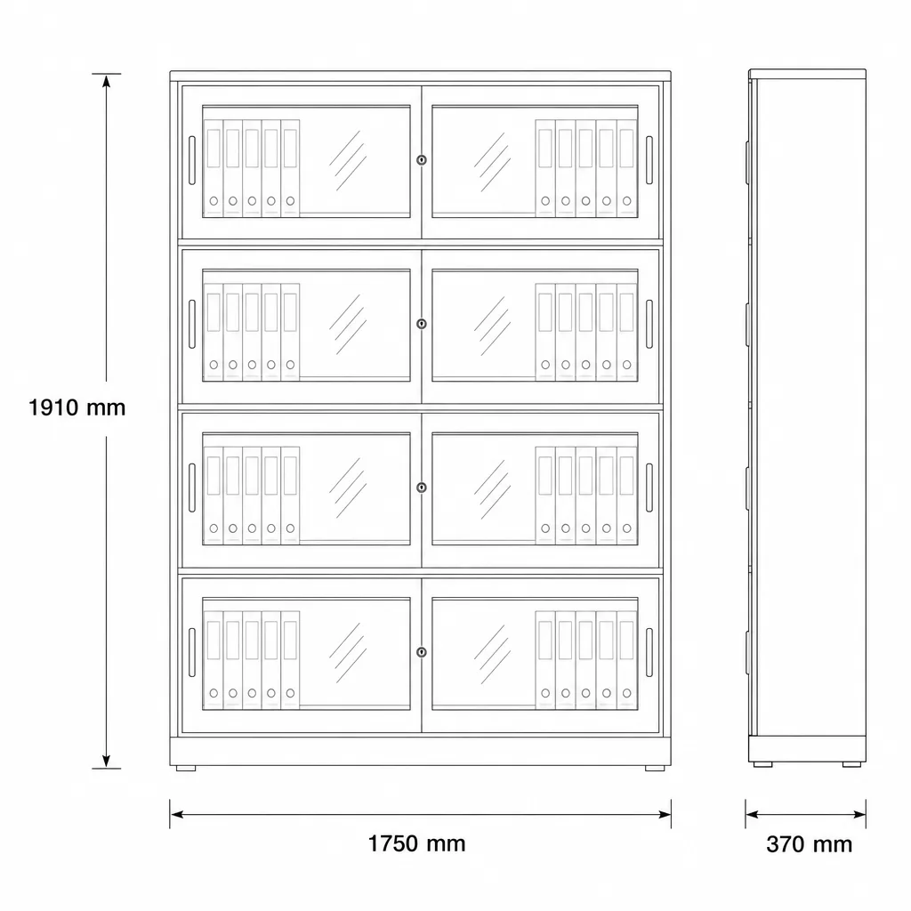 Book Self dimensions diagram
